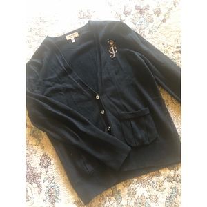 Juicy Couture Navy Blue Cardigan